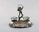 Swedish silversmith. Writing kit/inkwell in silver with elf. 1890