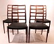 Set of four dining chairs, model 82, in rosewood and leather, by N.O. Møller.
5000m2 showroom.