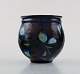 Kähler, HAK. Vase i glaseret keramik. Smuk glasur i blå og turkis nuancer. 
1930/40