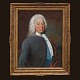 Aabenraa Antikvitetshandel præsenterer: Andreas Brünniche, 1704-69, olie på lærred. Portræt af den danske ...