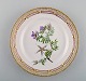 Early Royal Copenhagen Flora Danica lunch plate Number 20/3550. Dated 1940. 
