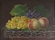 Painting, still life with fruit, 19th century