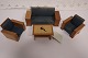 Ægte retro:Tekno Sofasæt, Dukkehus møblerSofa, 2 lænestole og sofabord fra TeknoBrugt stand efter alder