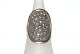 Elegant Topka ring Sølv Design: By Birdie Sort Rhodineret og 14 karat Guld med 
Rose slebne Diamanter
Størrelse 60