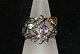 Antik Huset præsenterer: Designers ring 265Blue Topaz, RD 3Amethyst, RD 4Størrelse 58