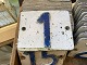 Old vintage house numbers / number signs