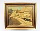 Oil painting with motif of a village signed by Oscar Johansson in 1918.
5000m2 showroom.