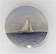 Royal Copenhagen. Porcelain plate. Model 1484/1122. Sailing ship. Diameter 23 
cm. (2 quality)