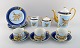 Limoges / Porcelaine de Paris. Coffee service for three people in porcelain with 
cheetahs. 1960 / 70s.
