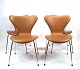 A set of 4 Seven chairs - Model 3107 - Arne Jacobsen - Fritz Hansen