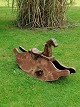 Rocking horse of painted pine