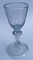 Hessian type antique wine glass 18th century