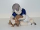 Bing & Grondahl figurineBoy with dachshund
