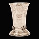 An early 18th century silver cup made by Joen Joensen, Denmark, 1700-56. Dated 
1731. H: 12,8cm. W: 232,1gr