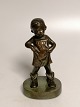 Bronze figure in the shape of a girl