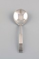 Georg Jensen Parallel / Relief jam spoon in sterling silver. Dated 1933-44.
