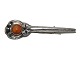 Cort Hannibal 
Danish Art Nouveau silver brooch with amber from 
1914-1937