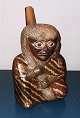 Figurative Pre-Columbia pitcher in Ceramics