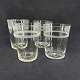 Set on 4 taped water glasses