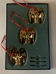 Georg Jensen Engle 3 pcs
Design: Leogriffen.dk
The Christmas decorations are 
made of brass
plated with 24 carat Gold
SOLD