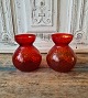 Karstens Antik præsenterer: Røde hyacintglas fra Fyens glasværk.