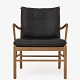 Roxy Klassik præsenterer: Ole Wanscher / P. J. FurniturePJ 149 - 'Colonial Chair'-lænestol i eg og mørkebrunt ...