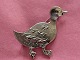 Toftegaard, fairy tale brooch, after "The Ugly Duckling" by Hans Christian Andersen, in 925 sterling silver