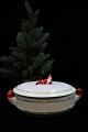 Old hand-painted oval Christmas terrine in porcelain with elves from 
Gustafsberg...