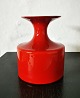 Stor rød Carnaby glas vase fra Holmegaard Glasværk