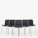 Poul Kjærholm / Fritz Hansen
PK 8 - Set of 6 dining chairs front upholstered in grey wool.
1 set in stock
Good, used condition

