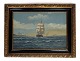 Maleri, Lærredet, skibsmaleri, 1926, 62x82
Flot stand
