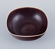 Berndt Friberg for Gustavsberg, Sweden. Ceramic bowl in hare fur glaze.