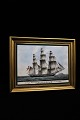 Bing & Grondahl Ship portraits drawn by Jacob Petersen 1774-1855 on porcelain...