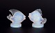 Sabino, France. Two fish in Art Deco opaline art glass with a bluish tint.
Approximately from the 1930s.