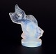 Sabino, France. A fish in Art Deco opaline art glass with a bluish tint. 
Approximately from the 1930s.