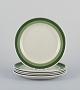 Stig Lindberg for Gustavsberg, a set of five "Bodega" dinner plates in 
stoneware. Stylish Scandinavian design.
