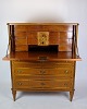 Secretary - Elm wood - Intarsia of Fruit wood - Brass Handle - 1810