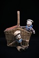 2 old charming sailor boys (cloth dolls) with a nice old patina...