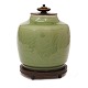 Aabenraa 
Antikvitetshandel 
presents: 
Celadon 
glazed lidded 
jar by Georg 
Thylstrup for 
Royal 
Copenhagen 
#2499. ...