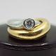 Ole Lynggaard; Fidelity ring of 18k gold and white gold, with diamond