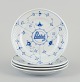 Bing & Grøndahl, Denmark.
A set of four Blue Fluted dinner plates in hotel/restaurant porcelain.