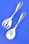Ornamental silver cutlery ...
