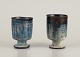 Gutte Eriksen, Denmark.
Two cups in ceramic, raku technique.