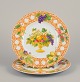 Christian Dior, Paris. Two Tutti Fiori, Tutti Frutti porcelain plates.