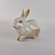 Kinnerup Antik & Porcelæn præsenterer: B&G figur2442 hvidsiddende kanin
