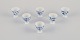 Royal Copenhagen Blue Fluted Half Lace.
Six egg cups.