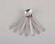 Georg Jensen Pyramid.
Seven demitasse spoons in sterling silver.