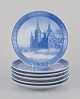 Royal Copenhagen, a set of six Christmas plates.
Years: 1953-1959 (excluding 1954).