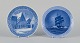 Royal Copenhagen, two Christmas plates.
Years: 1921 and 1924.