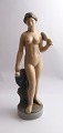 Royal Copenhagen. Porcelain figure. Standing naked woman with mirror. Model 
4639. Height 25.5 cm. (1 quality)